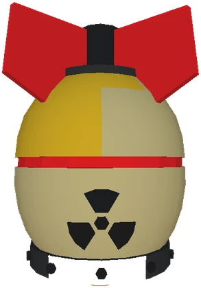 Warhead with radiation markings